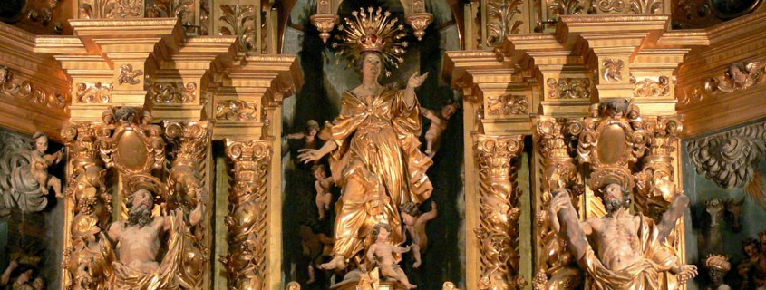Retable du maître-d'autel Collioure église intérieur