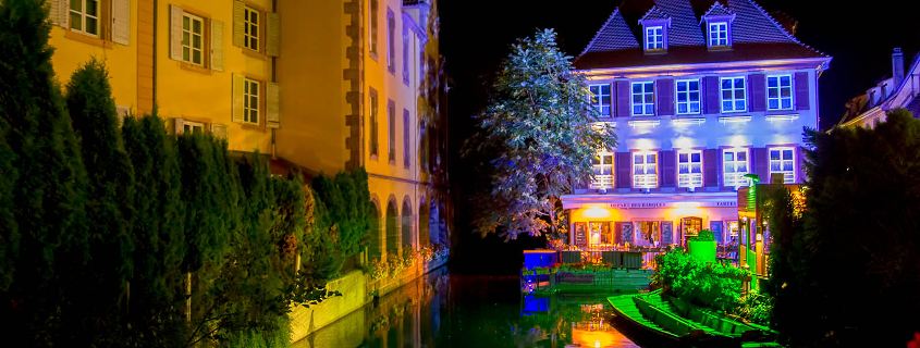 Mise en lumière Colmar de nuit
