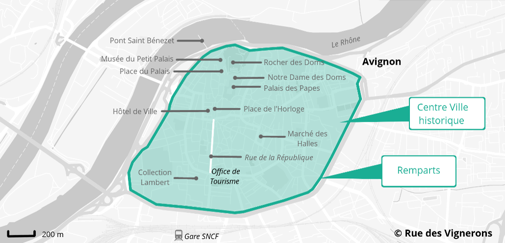 carte avignon et sa région Visiter Avignon et ses environs | Blog Rue des Vignerons