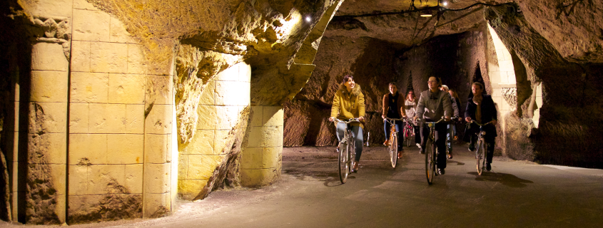 Bouvet Ladubay cave à vélo Bouvet Ladubay Saumur