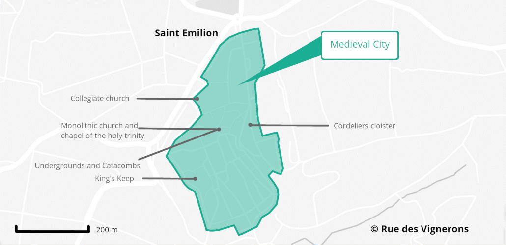 saint emilion map, tourism map st emilion france