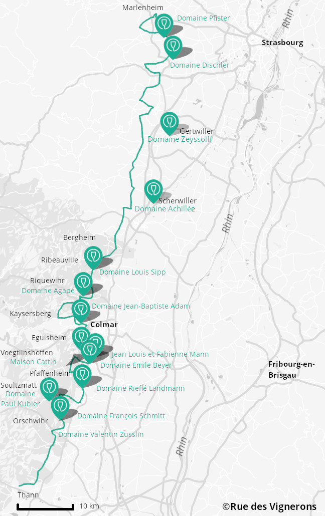 route des vins carte