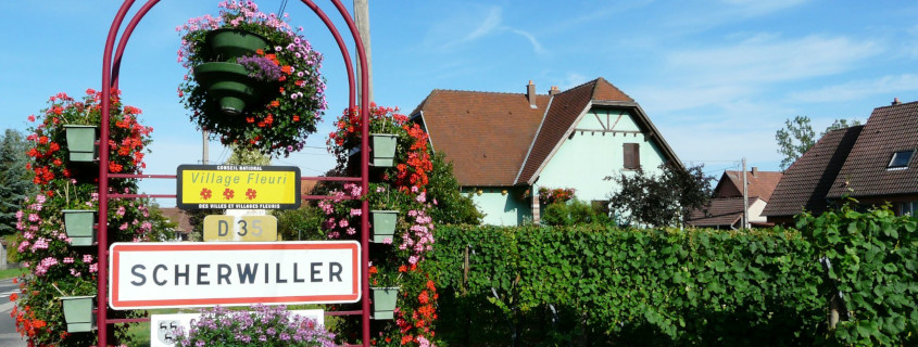 Charmante entrée du village de Scherwiller Route des vins d’Alsace, Alsace, Visiter l’Alsace, Que faire en Alsace, Vignoble Alsace, Scherwiller