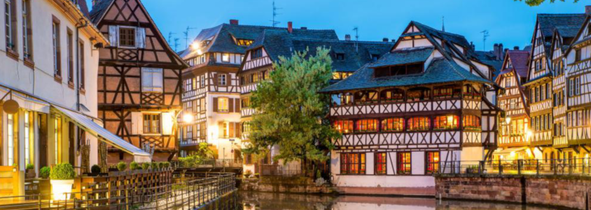 Strasbourg, France alsace wine route village, strasbourg, strasbourg alsace, strasbourg by night