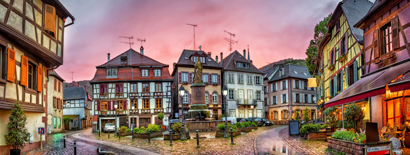 Le village de Ribeauvillé Route des vins de Colmar, Alsace, Visiter l'Alsace, Route des vins d'Alsace, Colmar, Que faire en Alsace